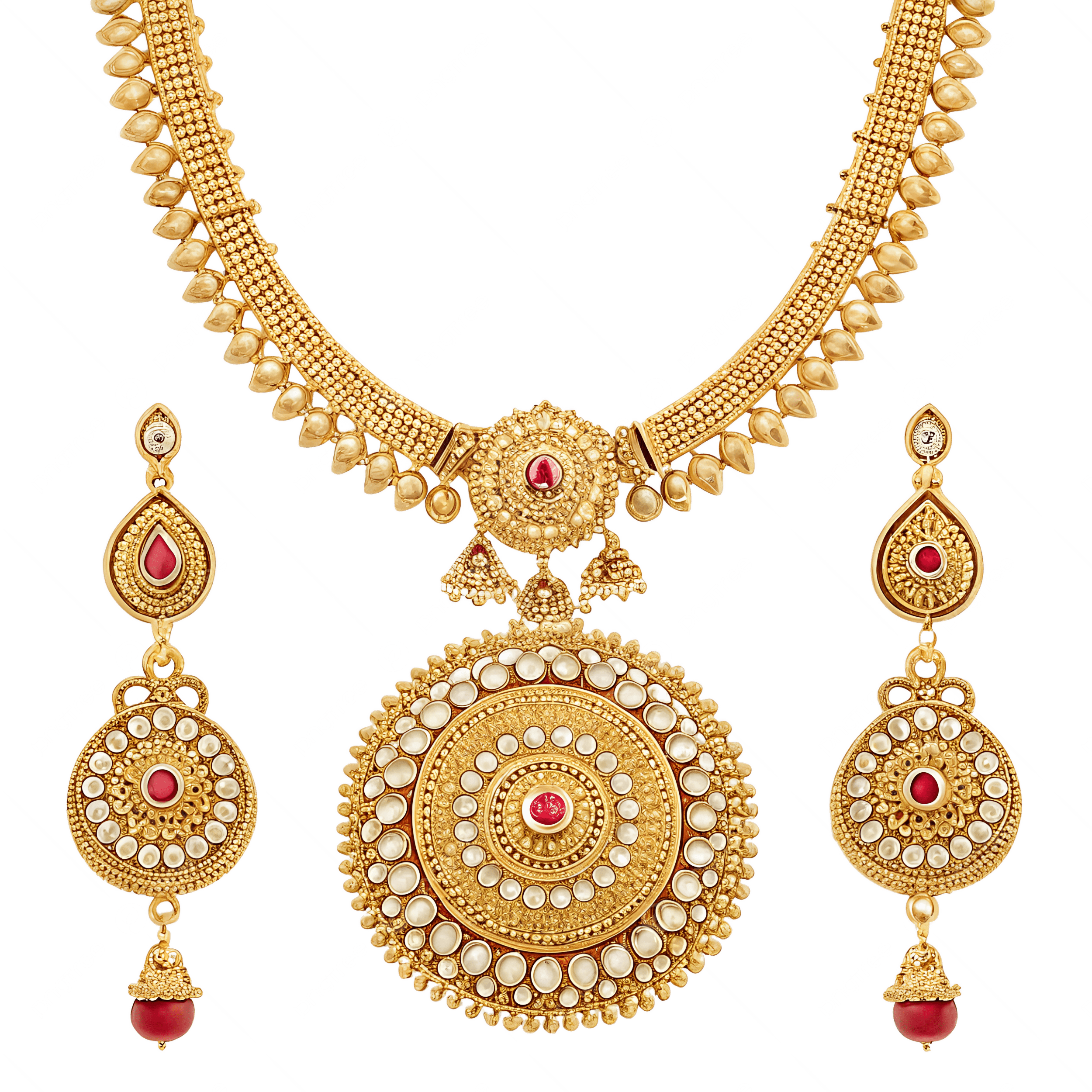 Woman style neckless pure gold view 2