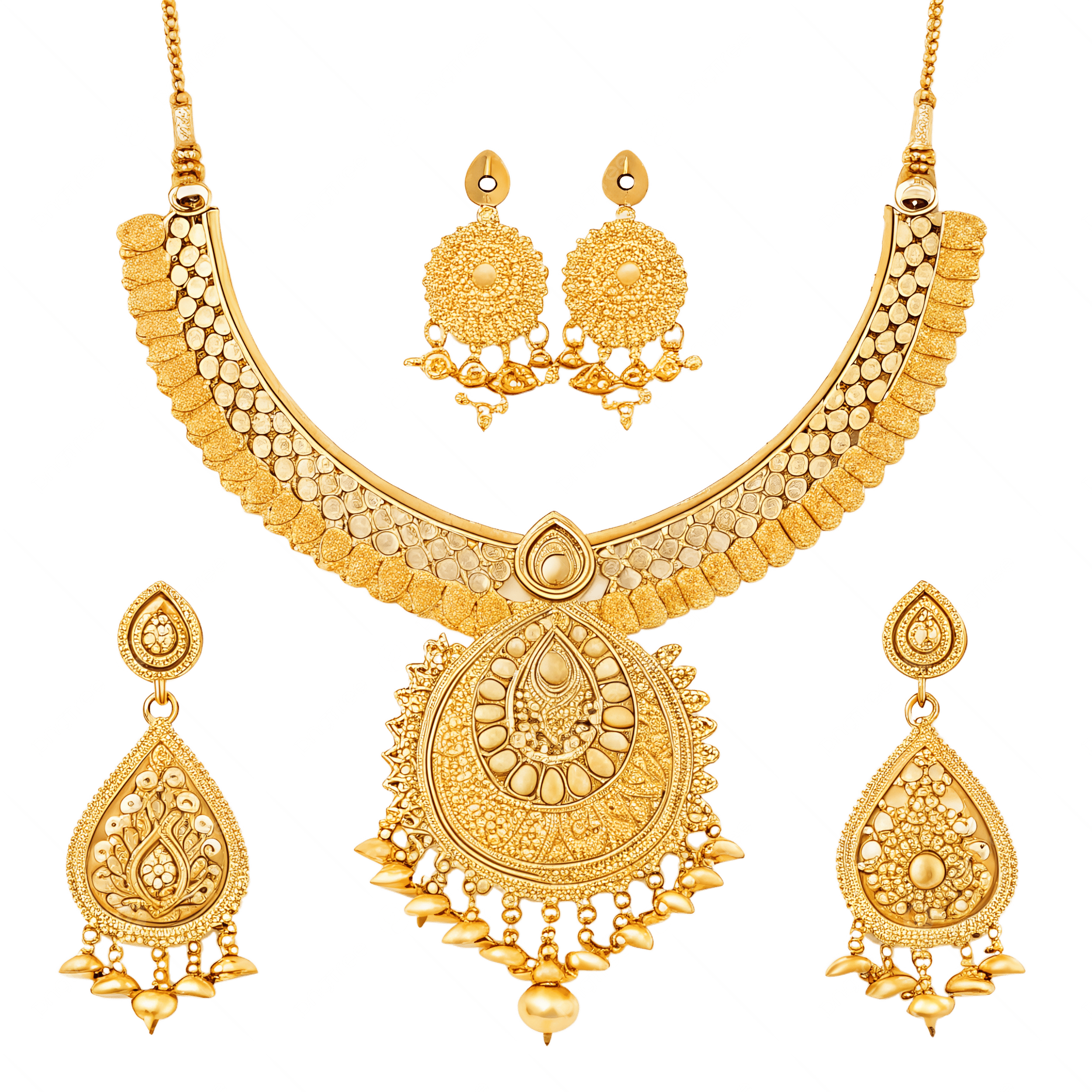 Woman style neckless pure gold view 4